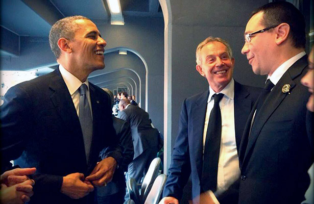 Obama, Blair, Ponta / Johannesburg